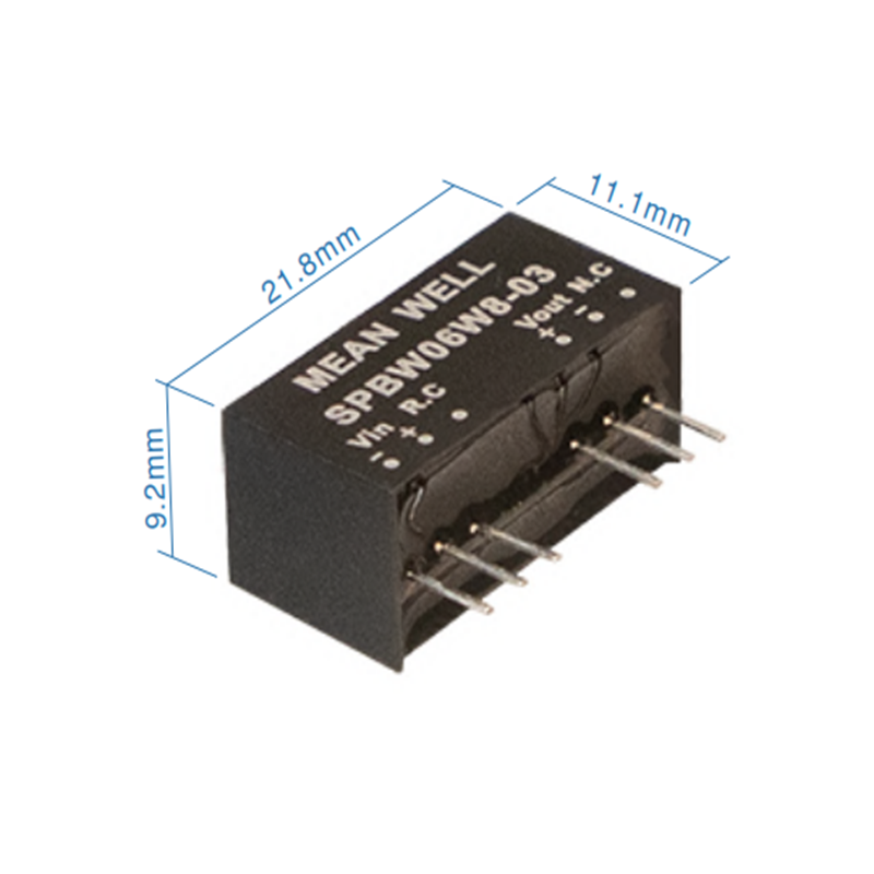 Mean Well SPBW06W8-15 Měnič DC/DC modulový 6W 15V