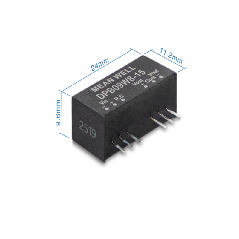 Mean Well DPB09W8-12 Měnič DC/DC modulový 9W 12V