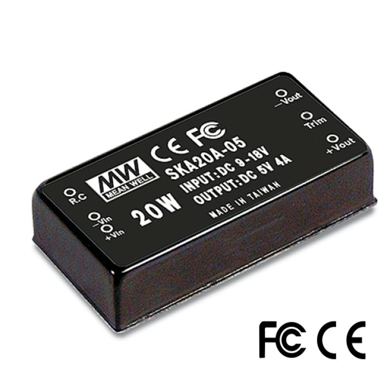 Mean Well SKA20A-05 Měnič DC/DC modulový 20W 5V