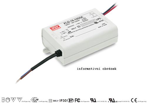 Mean Well PLD-40-1050B Proudový zdroj pro LED 1050