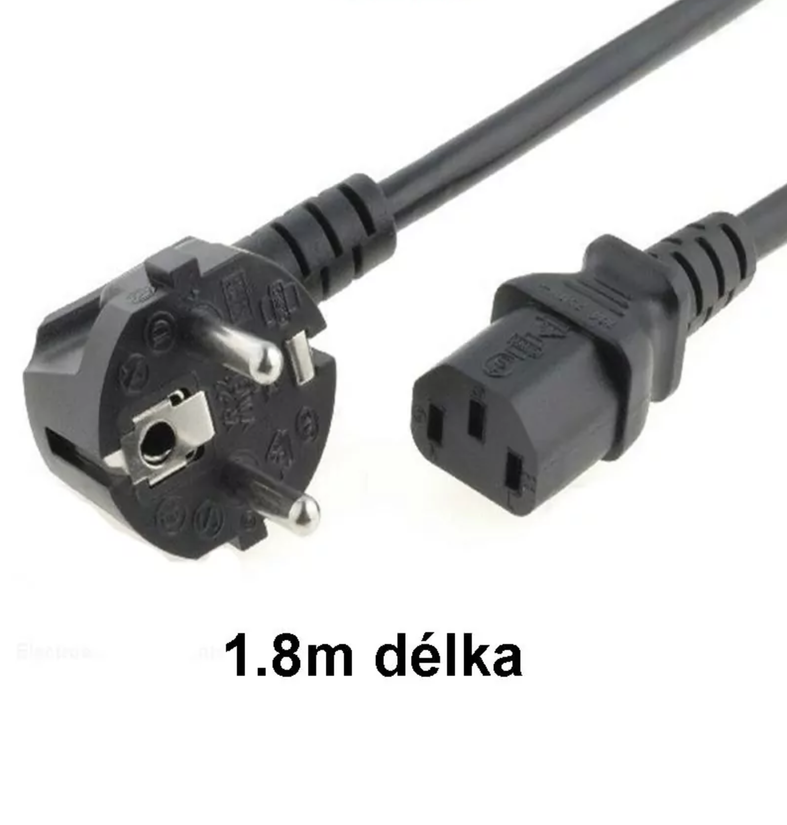 Napájecí kabel 1.8m černý GS, GST, SN311
