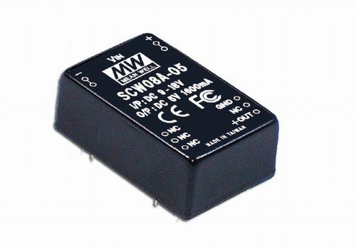 Mean Well SCW08C-12 Měnič DC/DC modulový 8W 12V