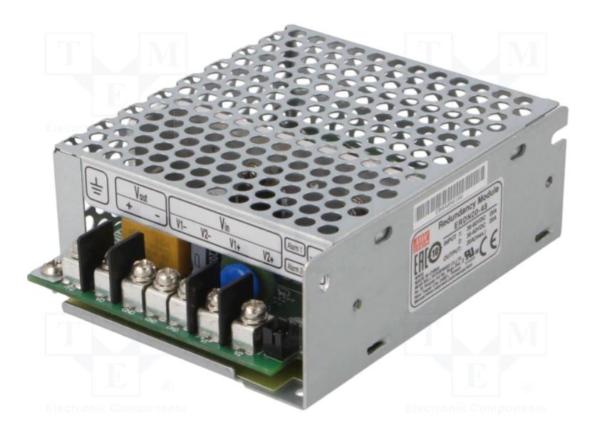 Mean Well ERDN20-48 Redundantní modul 48V 20A CASE